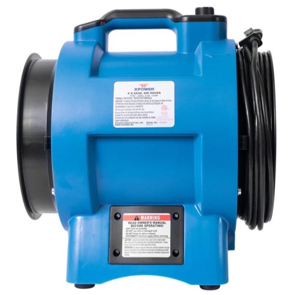 XPOWER 2-In-1 Confined Space Ventilator 8 inch Variable Speed 1200 CFM X-8