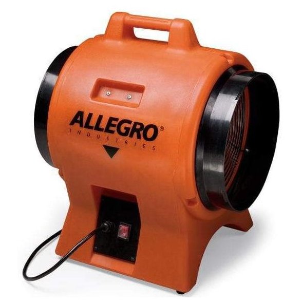 Confined Space Ventilator Fan DC Motor 12 inch 1450 CFM 9539-12DC