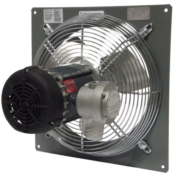 Explosion Proof Panel Mount Exhaust Fan 18 inch 3200 CFM 3 Phase Direct Drive P18-4M