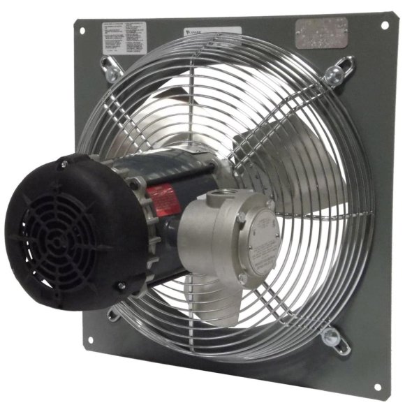 Explosion Proof Wall Mount Panel Exhaust Fan 24 inch 5520 CFM 3 Phase Direct Drive P24-4M