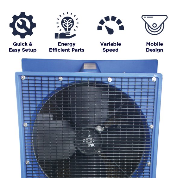 Maxx Air Portable Evaporative Cooler 18 inch 5500 CFM Variable Speed EC18DVS