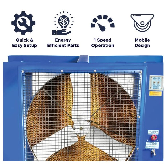 Maxx Air Portable Evaporative Cooler 36 inch 9700 CFM 1 Speed EC36D1