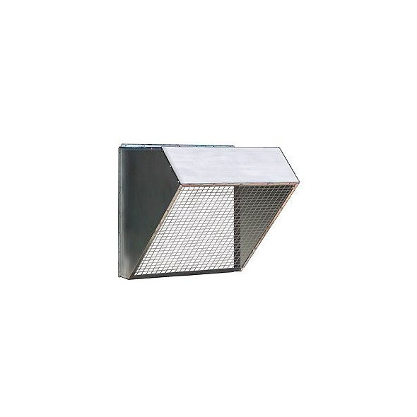 54 inch Galvanized Weather Hood w/ Birdscreen RH54
