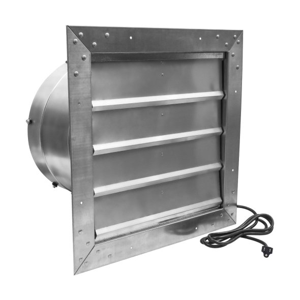 Maxx Air Exhaust Fan w/ Shutters 1 Speed 14 inch 1400 CFM Direct Drive IF14RUPS