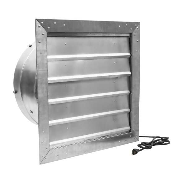 Maxx Air Exhaust Fan w/ Shutters 1 Speed 18 inch 3000 CFM Direct Drive IF18RUPS