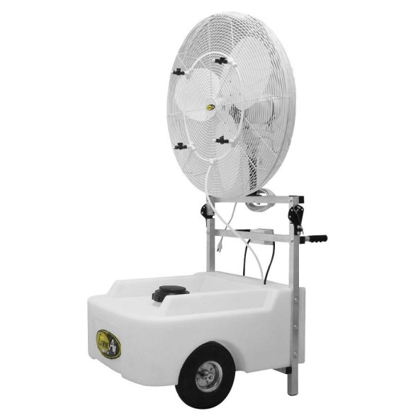 Portable Oscillating Misting Fan 30 inch w/ 22 Gal Tank 3 Speed 5010 CFM VPC30-POWOSC