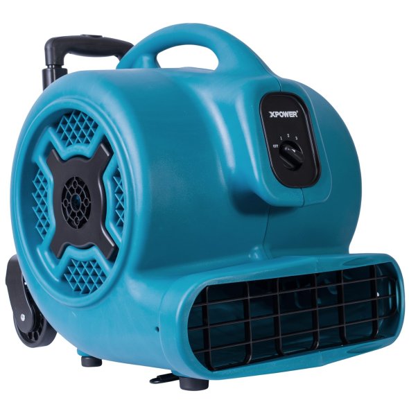 XPower Air Mover w/ Telescopic Handle & Wheels 3 Speed 3600 CFM X-830H