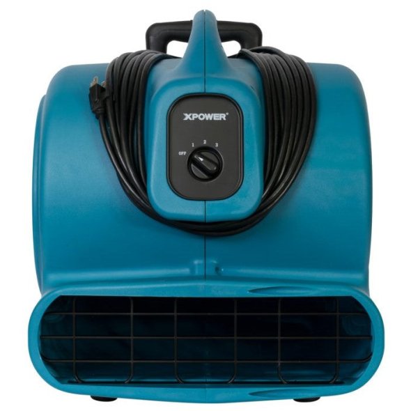 XPower Air Mover w/ Telescopic Handle & Wheels 3 Speed 3600 CFM X-830H