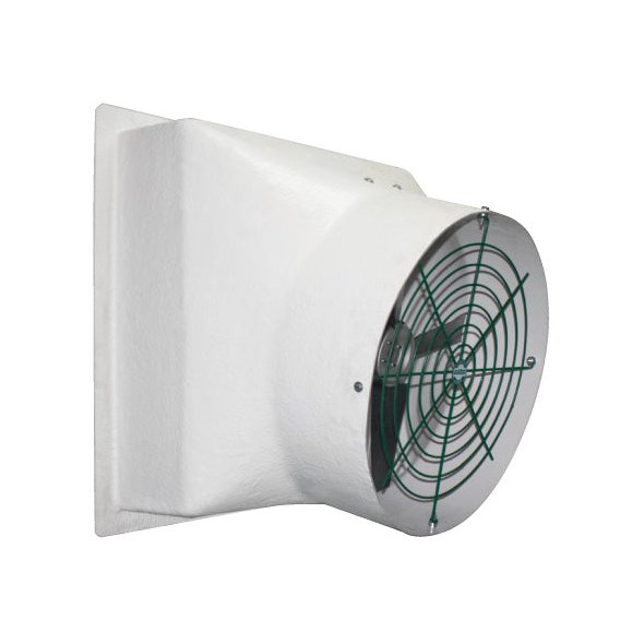 Tornado Fiberglass Exhaust Fan No Cone w/ Aluminum Shutters & Gold Star Motor 36 inch 7464 CFM Direct Drive VFA36G-GS