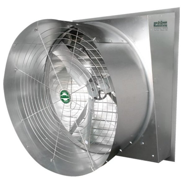 Typhoon Slant Wall Exhaust Fan w/ Cone 36 inch 13568 CFM 3 Phase Belt Drive VFS36CS13
