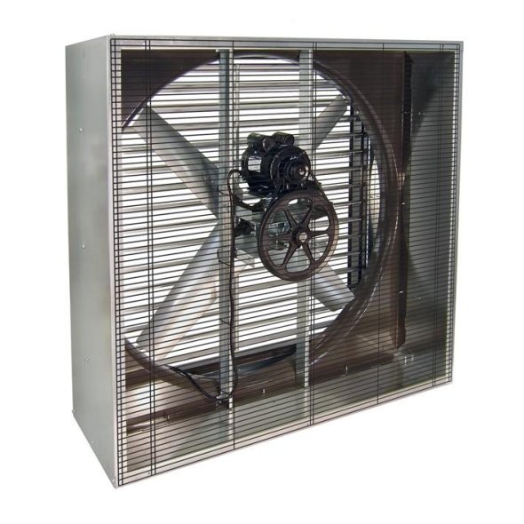 VIK Cabinet Exhaust Fan w/ Shutters 36 inch 10800 CFM 230V Belt Drive VIK3613-W