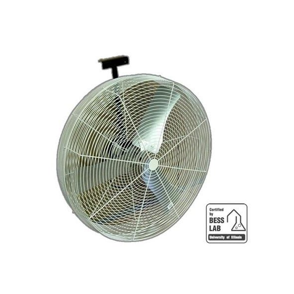 White High Air Flow Livestock Circulator Fan 36 inch 12627 CFM 115V/230 Volt 36B8WN