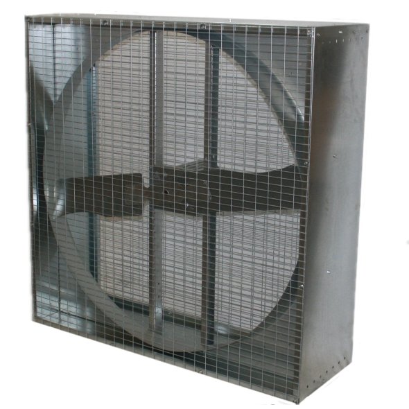 Galvanized Box Circulation Fan 48 inch 19001 CFM 230/460 Volt 3 Phase Direct Drive 48D750T