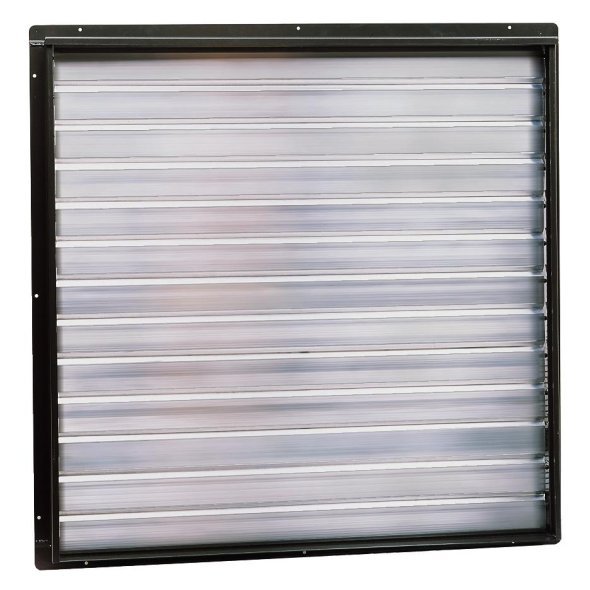 Triangle Wall Mounted Intake Gravity Damper Shutter 34 inch w/ Pull Chain RIWS30