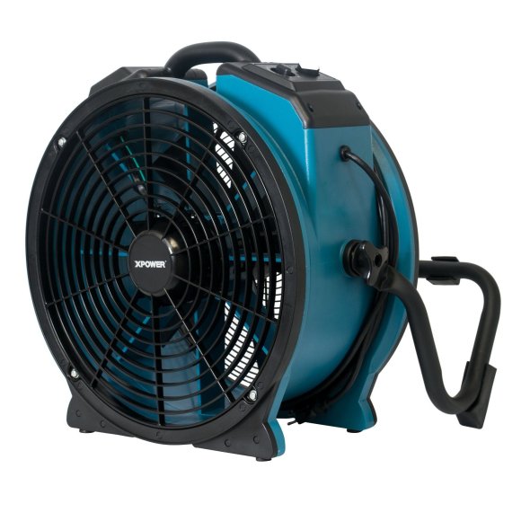 XPOWER Axial Air Mover Fan w/ Rack 11 inch 4 Speed 1100 CFM P-21AR