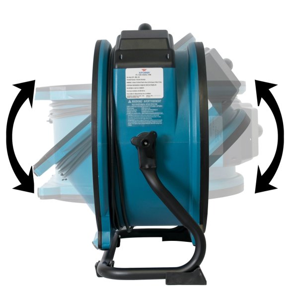 XPOWER Axial Air Mover Fan w/ Rack 11 inch 4 Speed 1100 CFM P-21AR