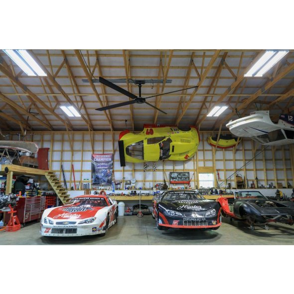 Hunter XP 12 foot HVLS Ceiling Fan 1w/ Remote 3600 Sq Ft Coverage 120 Volt  72290