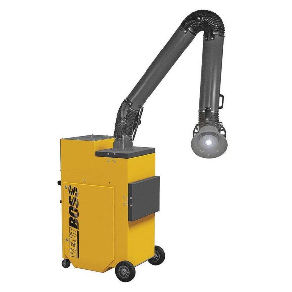 VentBoss Portable Weld Fume Extractor w/ Single 8" x 14' Lighted Fume Arm 1200 CFM G123