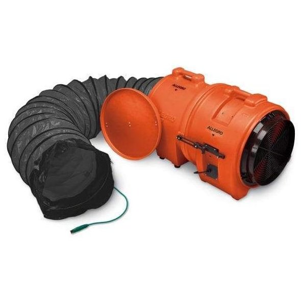 Explosion Proof Axial Confined Space Blower 16 inch w/ Canister & 25' Duct 2849 CFM 9558-25