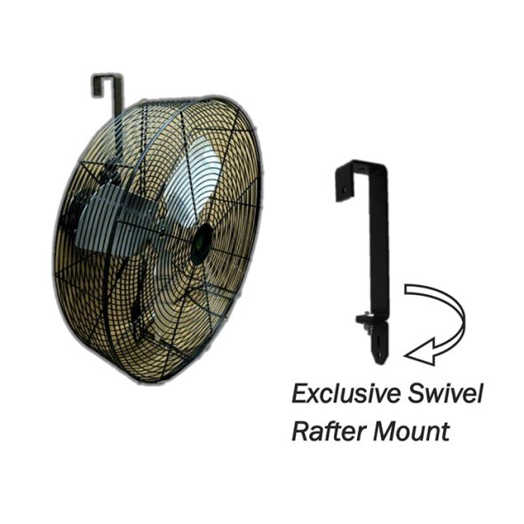 High Performance Show Animal Air Circulator Fan 24 inch 5850 CFM Variable Speed 24B4B-S
