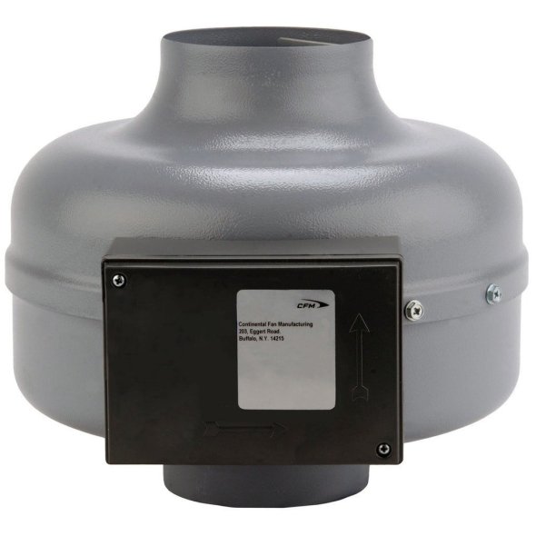 AXC Duct Inline Fan w/ Cord & Plug 4 inch 150 CFM Variable Speed AXC100B-C