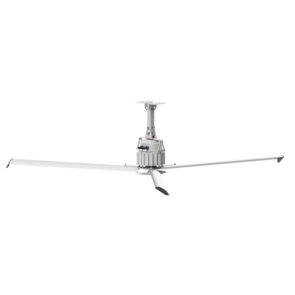 SkyBlade MiniProp 8 foot HVLS Ceiling Fan w/ Remote 5024 Sq Ft Coverage 3 Phase 230 Volt MP-0824-523-3