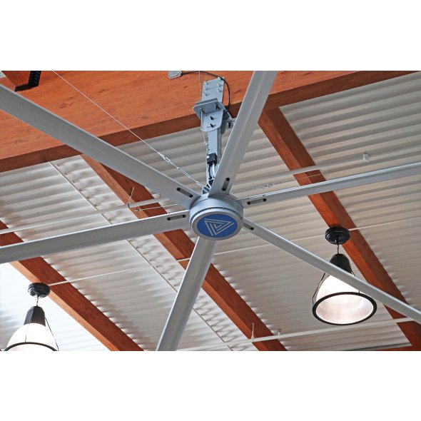 Patterson V-Series HVLS Ceiling Fan 24 foot 23732 Sq Ft Coverage w/ VFD Control 460V 3 Phase V24B-460