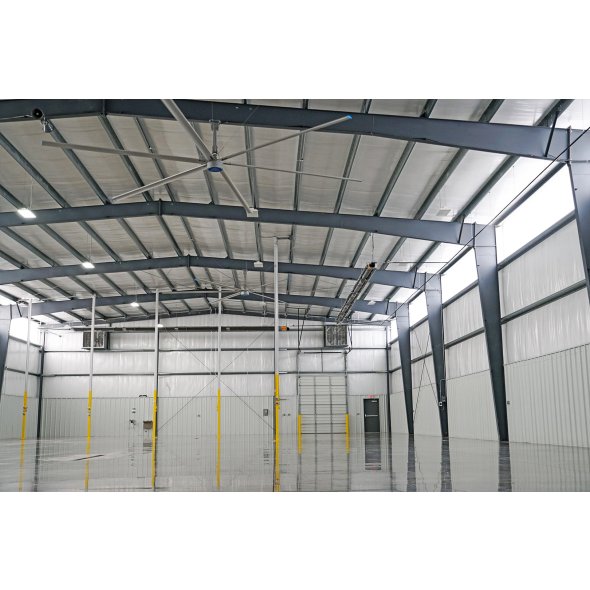 Patterson V-Series HVLS Ceiling Fan 24 foot 23732 Sq Ft Coverage w/ VFD Control 460V 3 Phase V24B-460
