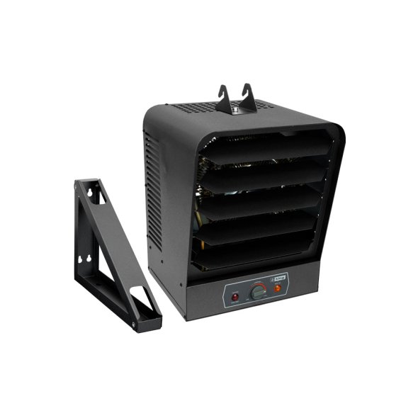 King Compact Garage / Workshop Heavy Duty Heater w/ Thermostat & Mounting Bracket 240V 1 Phase 5kW SKB2405-1-T-B