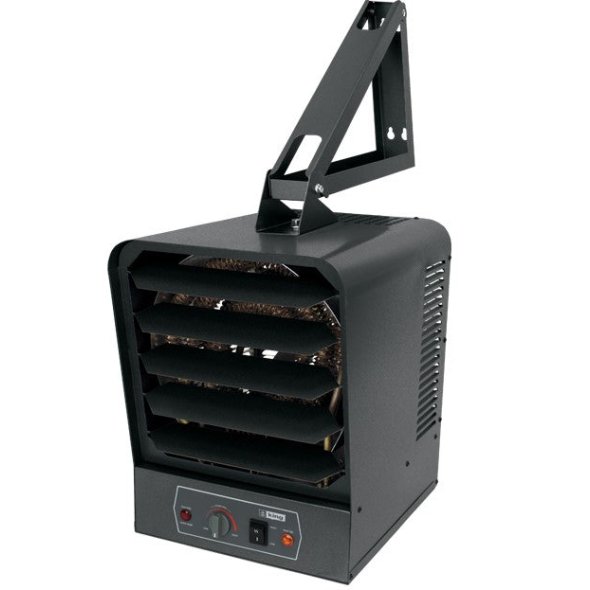 King Compact Garage / Workshop Heavy Duty Heater w/ Thermostat & Mounting Bracket 240V 1 Phase 7.5kW SKB2407-1-T-B
