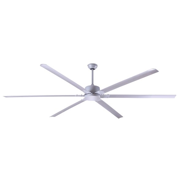 ZEPHYR - 96 Silver 8 foot Ceiling Fan w/ 5 Speed Remote 16729 CFM NFC8SLV