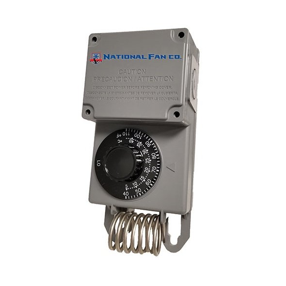 Single Stage Moisture Proof Thermostat Rated 40F - 100F (Heating & Cooling) NFC115
