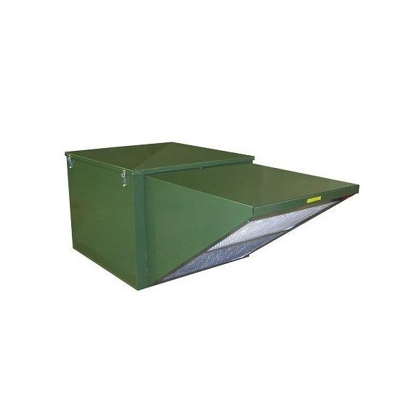 SIS Green Series Filtered Roof Supply Fan 10 inch 1975 CFM Belt Drive SIS10DD100EC