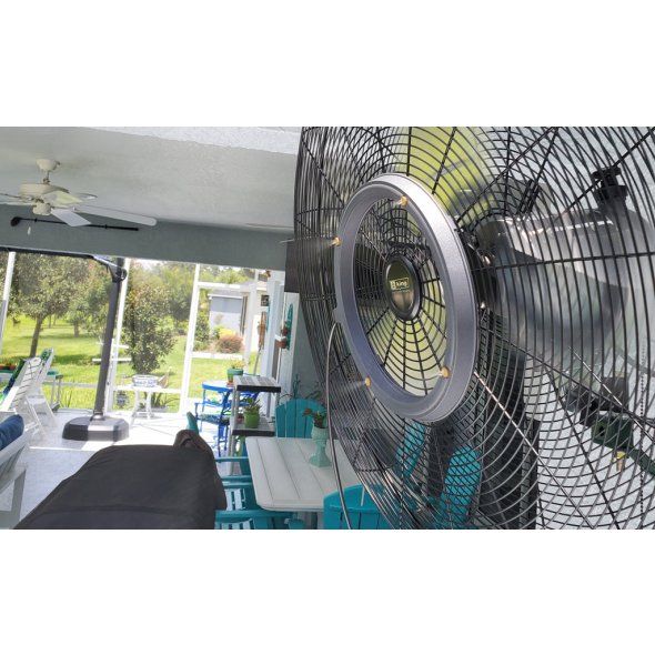 High Velocity Outdoor Rated Oscillating Pedestal Stand Fans 3 Speed 24 inch 7435 CFM PFO-24