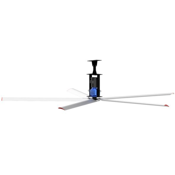 SkyBlade Hazardous Location HVLS Ceiling Fan 20 foot w/ Remote 31400 Sq Ft Coverage 3 Phase 230 Volt EXP-2061-523-3