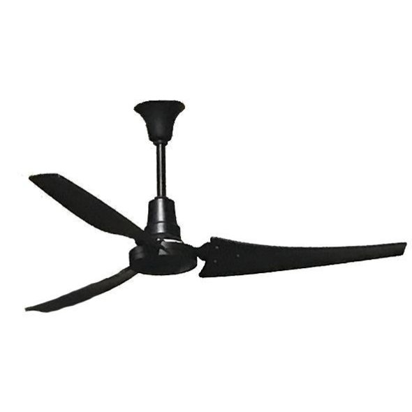 Industrial 56 Inch Black Moisture Resistant Reversible Ceiling Fan Variable Speed 102602