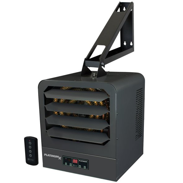 KB PlatinumX Heavy Duty Electronic Unit Heater w/ Remote & Mounting Bracket 34121 BTU 208V KB2010-1-PLTMX