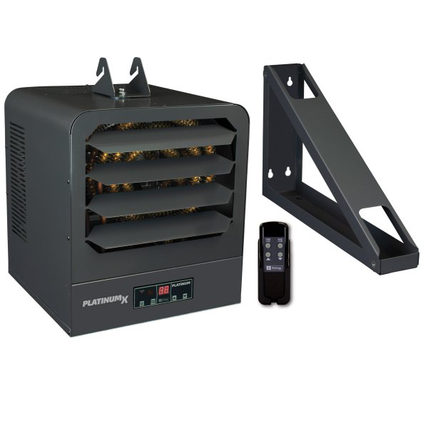 KB PlatinumX Heavy Duty Electronic Unit Heater w/ Remote & Mounting Bracket 25591 BTU 480V 1/3 Ph KB4807-3MP-PLTMX