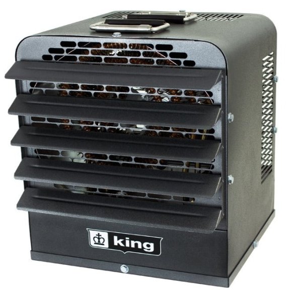 King PKB-FM Industrial Portable Unit Heater w/ 6 Ft Cord 25591 BTU 208V 1 Ph PKB2007-1-T-FM