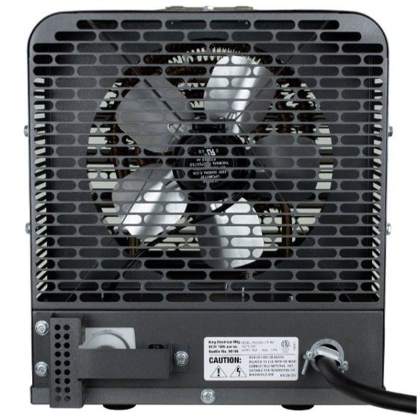 King PKB-FM Industrial Portable Unit Heater w/ 6 Ft Cord 25591 BTU 208V 3 Ph PKB2007-3-T-FM