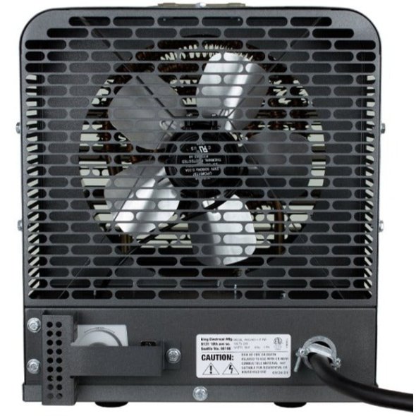 King PKB-FM Industrial Portable Unit Heater w/ 6 Ft Cord 51182 BTU 208V 3 Ph PKB2015-3-T-FM