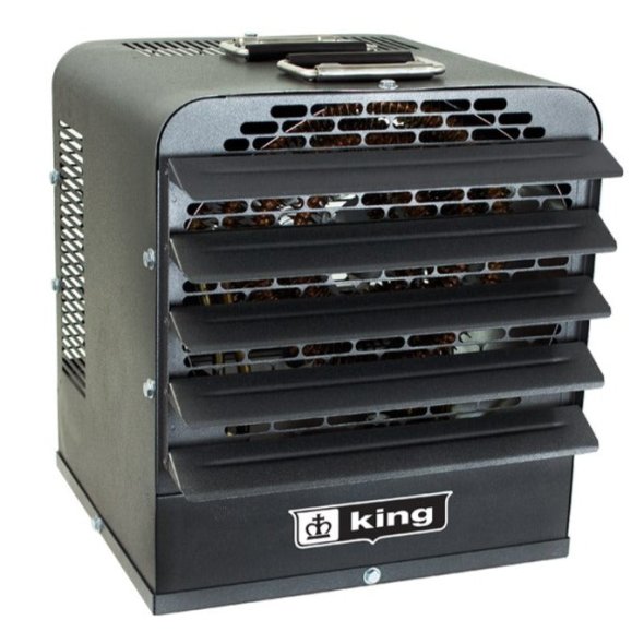King PKB-FM Industrial Portable Unit Heater w/ 6 Ft Cord 25591 BTU 240V 1 Ph PKB2407-1-T-FM