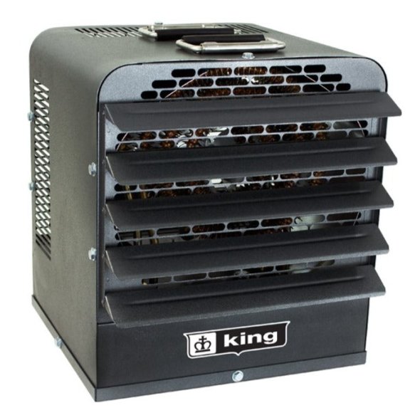 King PKB-FM Industrial Portable Unit Heater w/ 6 Ft Cord 42652 BTU 240V 3 Ph PKB2412-3-T-FM