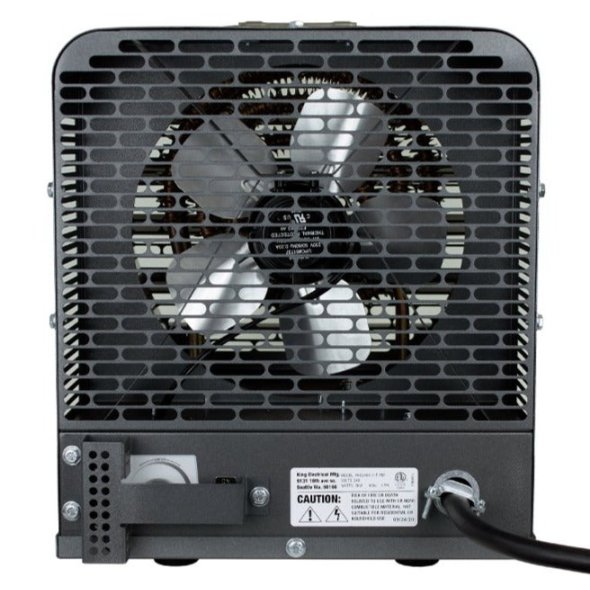 King PKB-FM Industrial Portable Unit Heater w/ 6 Ft Cord 42652 BTU 240V 3 Ph PKB2412-3-T-FM