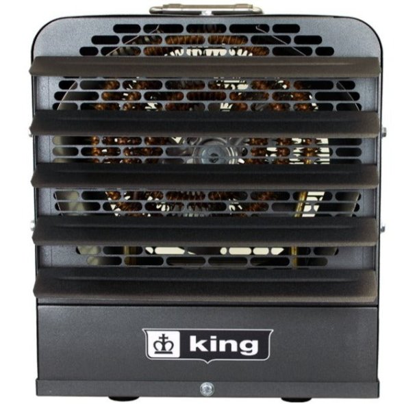 King PKB-FM Industrial Portable Unit Heater w/ 6 Ft Cord 42652 BTU 240V 3 Ph PKB2412-3-T-FM