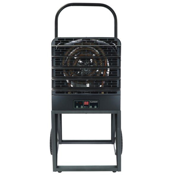 King Platinum Industrial Portable Heater w/ LED Display, Remote & 25' Cord 34100 BTU 240V 1 Phase PKB2410-1-P-25C