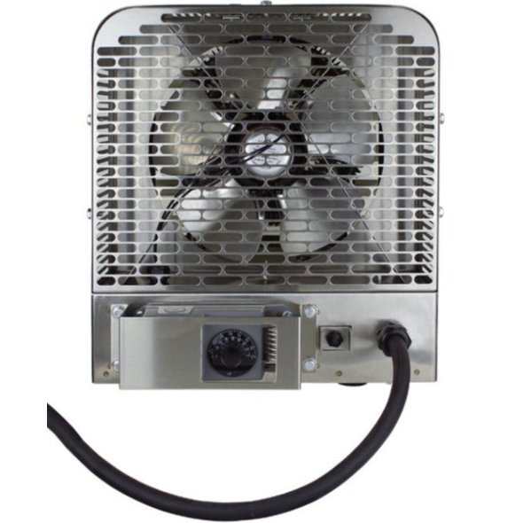 King PKBS Corrosion Resistant Stainless Portable Unit Heater w/ 6 Ft Cord 34121 BTU 240V 3 Ph PKBS2410-3-T-FM