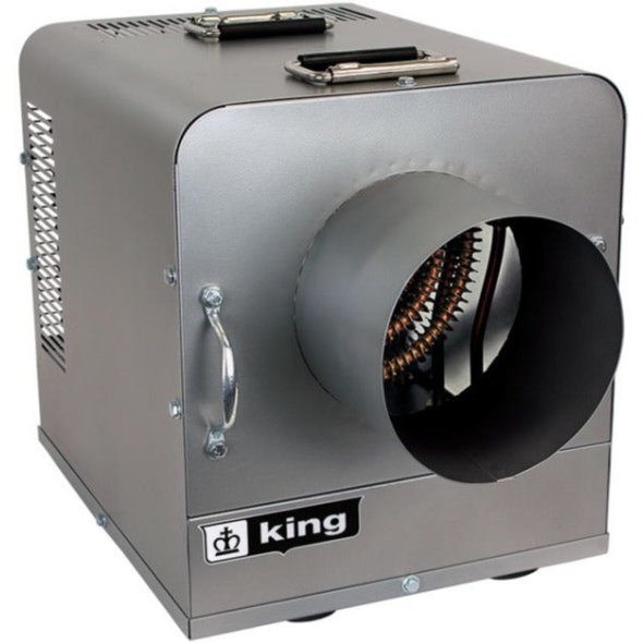 King's PKB-DT Ductable Industrial Portable Unit Heater w/ 6 Ft Cord 25591 BTU 208V 1 Ph PKB2007-1-T-DT-FM