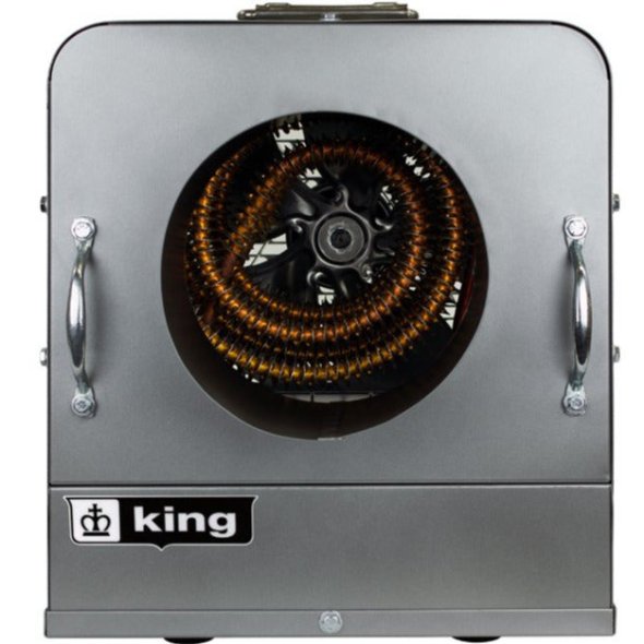 King's PKB-DT Ductable Industrial Portable Unit Heater w/ 6 Ft Cord 4652 BTU 240V 1 Ph PKB2412-1-T-DT-FM