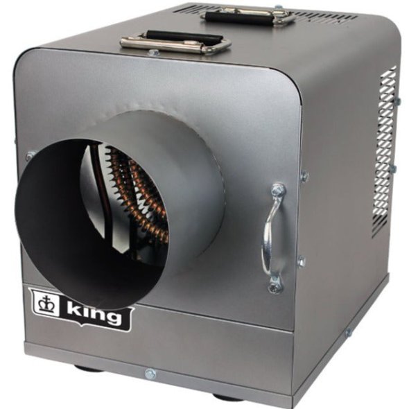 King's PKB-DT Ductable Industrial Portable Unit Heater w/ 6 Ft Cord 4652 BTU 240V 1 Ph PKB2412-1-T-DT-FM